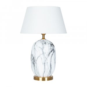 Настольная лампа Arte Lamp Sarin A4061LT-1PB Белая Полированная медь