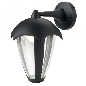 Настенный светильник Arte Lamp Henry A1661AL-1BK Прозрачный Черный