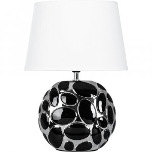 Декоративная настольная лампа Arte Lamp Poppy A4063LT-1CC Белая Хром Черная