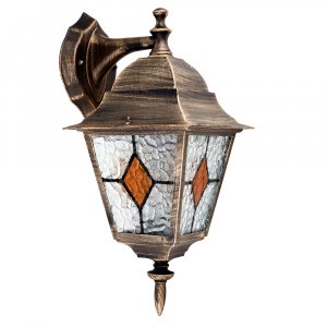 Настенный светильник Arte Lamp Madrid A1542AL-1BN Прозрачный Черный с золотом