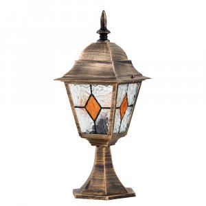 Ландшафтный светильник Arte Lamp Madrid A1541FN-1BN Прозрачный Черный с золотом