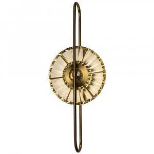 Настенный светильник Arte Lamp Almaaz A2563AP-1PB Прозрачный Полированная медь