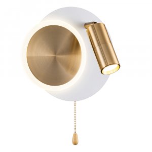 Настенный светильник Arte Lamp Syrma A2213AP-2WH Белый Золото
