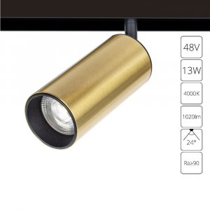 Трековый светильник Arte Lamp Linea A4661PL-1AB Античная бронза Черный