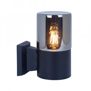 Настенный светильник Arte Lamp Wazn A6218AL-1BK Дымчатый Черный