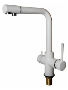 Смеситель для кухни D-Lin D159315-1C Белый матовый
