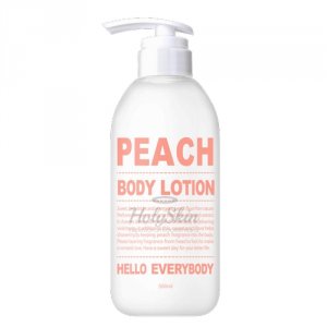 Лосьон для тела с натуральным экстрактом персика Hello Everybody Peach Body Lotion (Объем 500 мл) (9519)