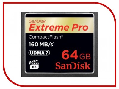 Карта памяти SanDisk 1000x Extreme Pro CF 160MB/s (SDCFXPS-064G-X46)