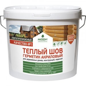 Акриловый герметик для деревянных домов Prosept Теплый шов (0024-7с)