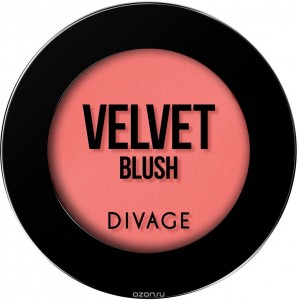 Румяна DIVAGE Velvet 02 (Цвет № 8702 variant_hex_name EF605C) (1483)
