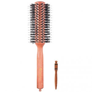 Расческа для волос HairWay Брашинг Hairway Style деревнная основа, комбинированная щетина 28мм, 10 рядов (MPL038137)