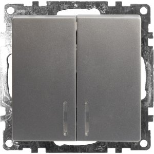 Двухклавишный выключатель Stekker Катрин (GLS10-7102-03 39579)