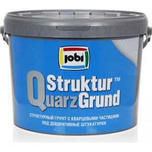 Кварцевый структурный грунт под декоративные штукатурки JOBI STRUKTURQUARZGRUND (12219)