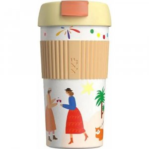 Термостакан-непроливайка KissKissFish Rainbow Vacuum Coffee Tumbler (S-U45C-AKI)