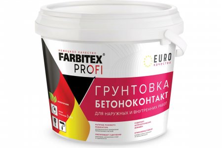 Акриловая грунтовка FARBITEX ПРОФИ бетоноконтакт (4300008927)