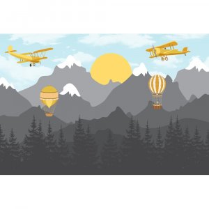 Фотообои Divino Самолеты над горами (Z-104)