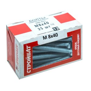 Оцинкованные болты СТРОЙБАТ М8х40 DIN933 (25 шт.) (2630033/005401)