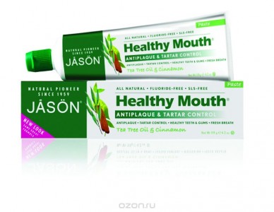 Зубная паста JASON Healthy Mouth Antiplaque Fluoride Free Toothpaste (Объем 125 г) (6661)