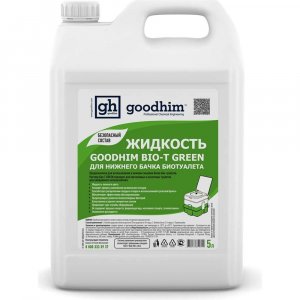 Жидкость для нижнего бачка биотуалета Goodhim BIO-T GREEN, 5 л (50712)