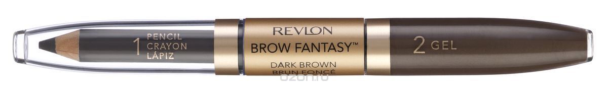 Карандаш для бровей Revlon ColorStay™ Brow Fantasy™ Pencil & Gel 106 (Цвет 106 Dark Brown variant_hex_name 79655F) (6539)