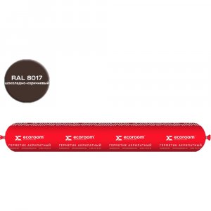 Акриловый герметик ECOROOM RAL 8017 AS-12 паропроницаемый, 600 мл (E-Герм-7051/8017)