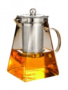 Пирамидальный заварочный чайник Urm Стекл завар чайник от D00702 (D00708)