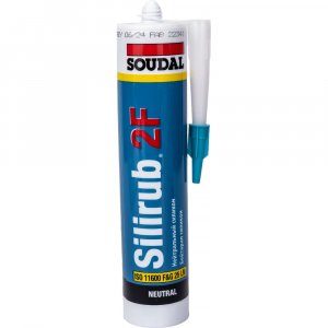 Нейтральный силиконовый герметик Soudal Силируб 2F (158938)