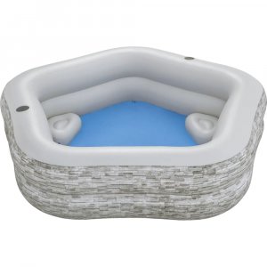 Семейный надувной бассейн BestWay TruPrint 213x206x53см (54423) (54423104789)