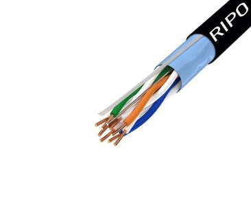 Сетевой кабель RIPO Кабель витая пара для локальной сети LAN FTP4 CAT5E 24AWG Cu PE RIPO outdoor уличный 100 метров 001-122014/100