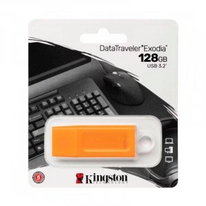 USB Flash Drive Kingston DataTraveler Exodia 128GB USB3.2 Orange (KC-U2G128-7GO)