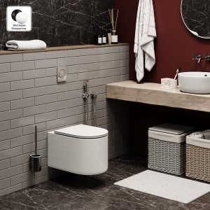 Унитаз Cerutti SPA Tanaro Aria MW CT9236 подвесной Белый матовый с сиденьем Микролифт