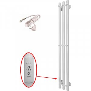 Электрический полотенцесушитель Маргроид Inaro 1200x120 Inaro-12012-1049-9016L левый Белый матовый