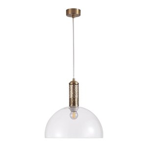Подвесной светильник Crystal Lux Angelina SP1 Brass Прозрачный Латунь (ANGELINA SP1 BRASS)