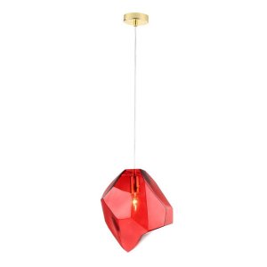 Подвесной светильник Crystal Lux Nuestro SP1 Gold Red Красный Золото (NUESTRO SP1 GOLD/RED)