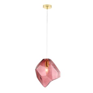 Подвесной светильник Crystal Lux Nuestro SP1 Gold Pink Розовый Золото (NUESTRO SP1 GOLD/PINK)