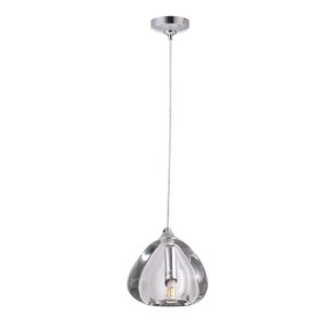 Подвесной светильник Crystal Lux Verano SP1 Transparent Прозрачный Хром (VERANO SP1 TRANSPARENT)
