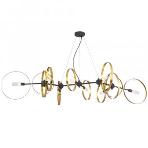 Люстра Crystal Lux Armonica SP8 Black Brass V2 Прозрачный Латунь Черный (ARMONICA SP8 BLACK/BRASS V2)