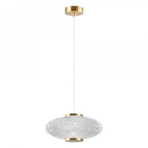 Подвесной светильник Crystal Lux Carazon SP1 Brass Прозрачный Латунь (CARAZON SP1 BRASS)