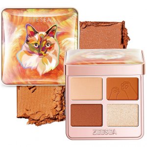 Тени для век ZEESEA Тени для век Tipsy Kitty Eyeshadow Quad (ZEE000051)