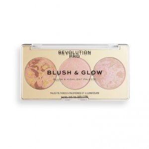 Хайлайтер для лица REVOLUTION PRO Румяна, бронзер и Хайлайтер 3 В 1 BLUSH & GLOW (RPR000012)