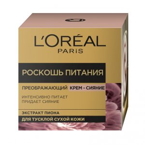 Крем для лица L'Oreal Paris L'OREAL PARIS Дневной преображающий крем-сияние для лица Роскошь Питания (LOR846600)