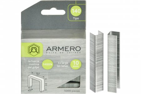 Скобы для степлера Armero тип 140 10 мм 1000 шт. (A312/012)