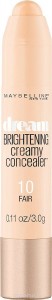 Консилер Maybelline New York Dream Brightening Creamy Concealer 10 (Цвет 10 Fair variant_hex_name EFD8BE) (B2889800)
