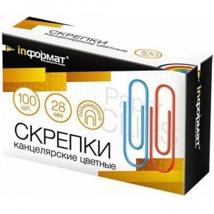 Скрепки InFormat SC28-100K