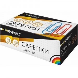 Скрепки InFormat SC33-100K