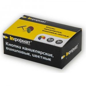 Канцелярские кнопки InFormat KKVC-50K