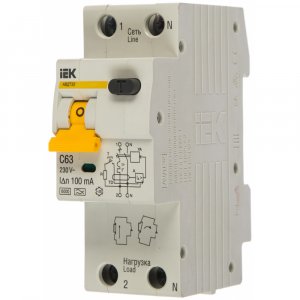 Автоматический выключатель дифференциального тока Iek 2п 63А/100мА c АВДТ 32 (9880819)