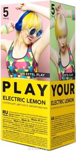 Полуперманентное окрашивание ESTEL Estel Play Electric Lemon (Цвет Electric Lemon variant_hex_name FFCE00) (29101)
