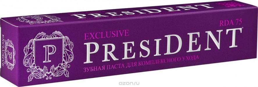Зубная паста PRESIDENT Exclusive (Объем 75 мл) (9350)