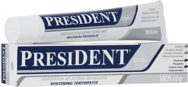 Зубная паста PRESIDENT White (Объем 75 мл) (9350)